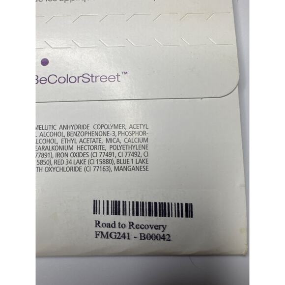 NWT Color Street "Road to Recovery” Red Glitter Nail Strips - Picture 3 of 4